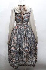 画像3: LOLITA / シフォン切替レイヤード風ワンピース M ベージュ S-26-04-30-029-LO-OP-HR-ZS (3)