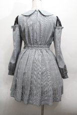 画像3: Ank Rouge / メッセージリボンプリーツワンピース  グレー S-26-04-30-032-CA-OP-HR-ZS (3)