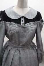 画像4: Ank Rouge / メッセージリボンプリーツワンピース  グレー S-26-04-30-032-CA-OP-HR-ZS (4)