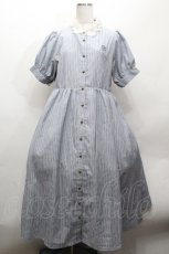 画像1: m petit by misako / ストライプワンピース M サックス S-26-04-30-034-LO-OP-AS-ZS (1)