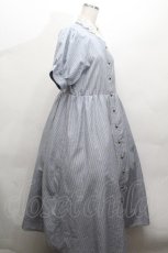 画像2: m petit by misako / ストライプワンピース M サックス S-26-04-30-034-LO-OP-AS-ZS (2)