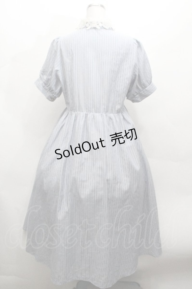 画像3: m petit by misako / ストライプワンピース M サックス S-26-04-30-034-LO-OP-AS-ZS (3)