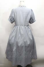 画像3: m petit by misako / ストライプワンピース M サックス S-26-04-30-034-LO-OP-AS-ZS (3)