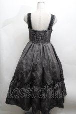 画像3: m petit by misako / TT*AOKストライプジャンパースカート M グレー S-26-04-30-037-LO-OP-AS-ZS (3)