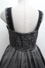 画像4: m petit by misako / TT*AOKストライプジャンパースカート M グレー S-26-04-30-037-LO-OP-AS-ZS (4)