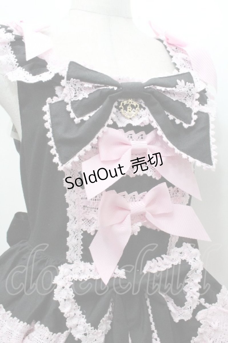 画像3: BABY,THE STARS SHINE BRIGHT / Eleonoreジャンパースカート  黒ｘピンク S-26-04-30-040-BA-OP-AS-ZS (3)