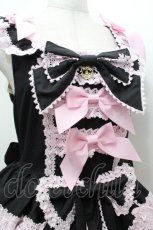 画像3: BABY,THE STARS SHINE BRIGHT / Eleonoreジャンパースカート  黒ｘピンク S-26-04-30-040-BA-OP-AS-ZS (3)
