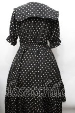 画像2: m petit by misako / ワンピース L 黒ｘ白 S-26-04-30-1033-LO-OP-AS-ZS (2)