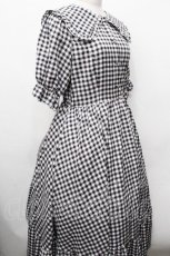 画像3: m petit by misako / TT*Mギンガムチェック半袖ワンピース L 黒ｘ白 S-26-04-30-1034-LO-OP-AS-ZS (3)