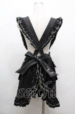 画像3: Ozz oneste / 薔薇刺繍エプロン  黒 S-26-04-30-1037-OO-TO-HR-ZS (3)