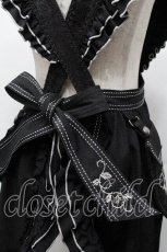 画像4: Ozz oneste / 薔薇刺繍エプロン  黒 S-26-04-30-1037-OO-TO-HR-ZS (4)