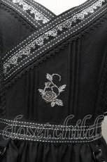画像6: Ozz oneste / 薔薇刺繍エプロン  黒 S-26-04-30-1037-OO-TO-HR-ZS (6)