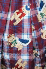 画像4: axes femme kawaii / ロイヤルベアーズ柄ジャンスカ  赤 S-26-04-30-1039-AX-OP-AS-ZS (4)