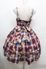 画像3: axes femme kawaii / ロイヤルベアーズ柄ジャンスカ  赤 S-26-04-30-1039-AX-OP-AS-ZS (3)