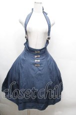 画像1: Amavel / アンティークバックルホルターリボンジャンパースカート  ブルー S-26-04-30-1046-CA-OP-AS-ZS (1)