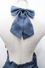 画像3: Amavel / アンティークバックルホルターリボンジャンパースカート  ブルー S-26-04-30-1046-CA-OP-AS-ZS (3)