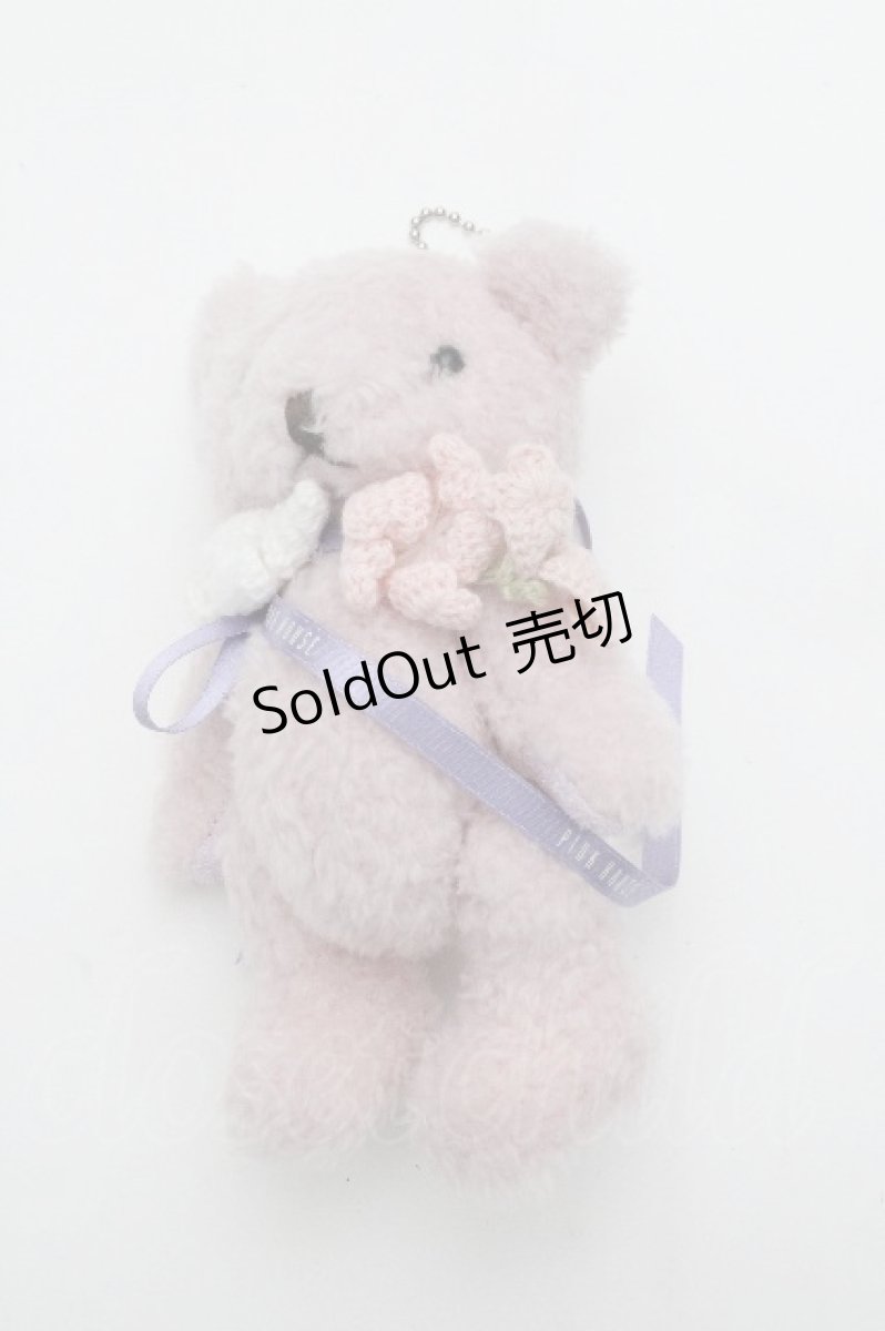 画像1: PINK HOUSE / 桜テディぬいぐるみコサージュ  ピンク S-26-04-30-1005-LO-AC-AS-ZS (1)