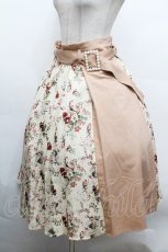 画像2: axes femme / シャビーシックフラワー柄スカート  イエロー S-26-04-30-1054-AX-SK-HR-ZS (2)