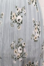 画像2: axes femme / 花柄プリーツスカート  グリーン S-26-04-30-1059-AX-SK-AS-ZS (2)