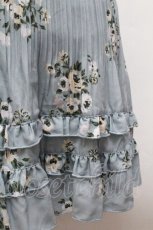 画像4: axes femme / 花柄プリーツスカート  グリーン S-26-04-30-1059-AX-SK-AS-ZS (4)