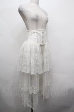 画像3: MR corset / TIERED LACE TAIL VERY SHORT CORSET S 白 S-26-04-30-1007-PU-ZA-HR-ZS (3)