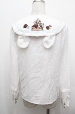 画像2: Amavel / Nounours Chocolatory ブラウス  白 S-26-04-30-1008-CA-BL-AS-ZS (2)