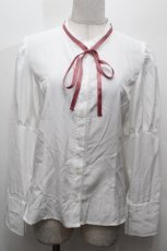 画像1: Kurumi Collaboration / KRデシンジゴスリブラウス L 白 S-26-04-30-1010-GO-BL-AS-ZS (1)