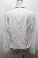 画像2: Kurumi Collaboration / KRデシンジゴスリブラウス L 白 S-26-04-30-1010-GO-BL-AS-ZS (2)