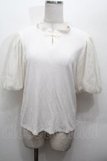 画像1: Amavel / チャイナ半袖トップス  白 S-26-04-30-1015-CA-TO-AS-ZS (1)