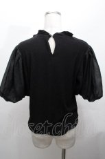 画像2: Amavel / チャイナ半袖トップス  黒 S-26-04-30-1016-CA-TO-AS-ZS (2)