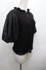 画像3: Amavel / チャイナ半袖トップス  黒 S-26-04-30-1016-CA-TO-AS-ZS (3)