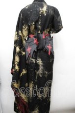 画像2: VII / パイソン柄浴衣 + 帯セット  黒 S-26-04-30-1019-HN-TS-HR-ZS (2)