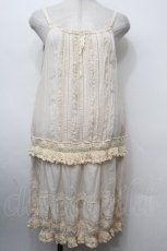 画像1: PINK HOUSE / ピンタックフリルキャミワンピース  オフ S-26-04-30-1020-LO-OP-AS-ZS (1)