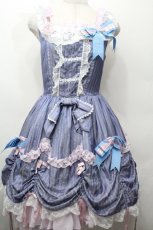 画像1: BABY,THE STARS SHINE BRIGHT / Albertineジャンパースカート  ブルー S-26-04-30-1026-BA-OP-HR-ZS (1)