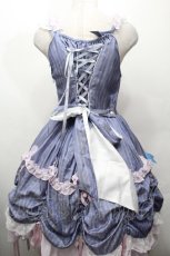 画像2: BABY,THE STARS SHINE BRIGHT / Albertineジャンパースカート  ブルー S-26-04-30-1026-BA-OP-HR-ZS (2)