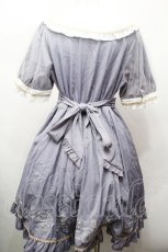 画像2: Amavel / Fortune Horoscopeチュールスリーブワンピース  ブルーグレー S-26-04-30-1028-CA-BL-AS-ZS (2)