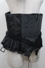 画像2: Dangerous nude / コルセット  黒 S-26-04-30-001-PU-TO-AS-ZS (2)