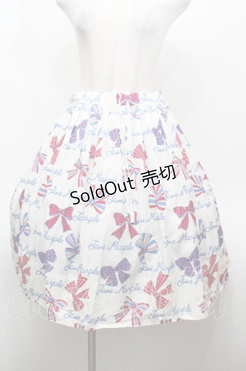 画像1: Jane Marple / Jane's drawingのタックスカート  白 S-26-04-30-047-JM-SK-AS-ZS (1)