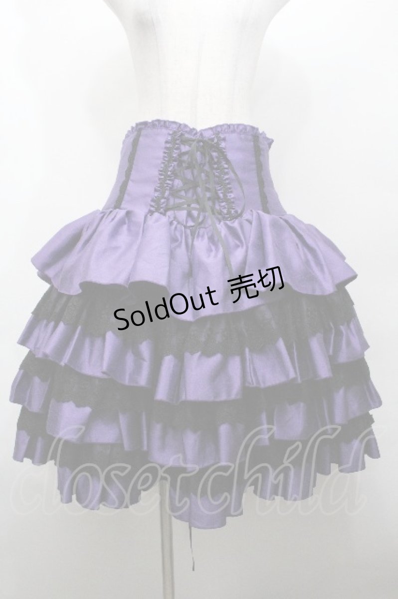 画像1: ATELIER PIERROT / ミニコルセットスカート  パープル S-26-04-30-050-EL-SK-AS-ZS (1)