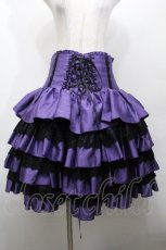 画像1: ATELIER PIERROT / ミニコルセットスカート  パープル S-26-04-30-050-EL-SK-AS-ZS (1)