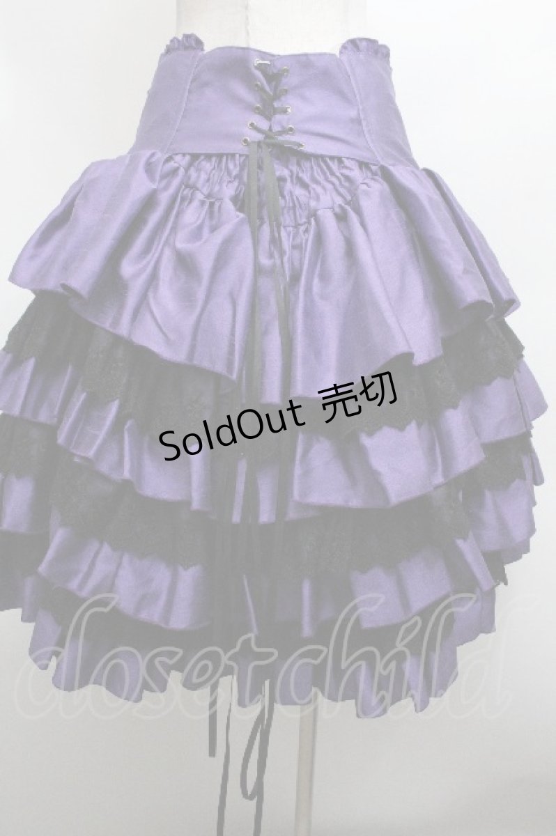 画像3: ATELIER PIERROT / ミニコルセットスカート  パープル S-26-04-30-050-EL-SK-AS-ZS (3)