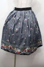 画像1: axes femme POETIQUE / ストロベリーリボンスカート  黒ｘラベンダー S-26-04-30-052-AX-SK-AS-ZS (1)