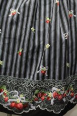 画像2: axes femme POETIQUE / ストロベリーリボンスカート  黒ｘラベンダー S-26-04-30-052-AX-SK-AS-ZS (2)