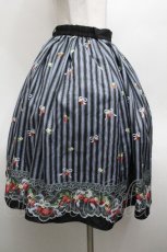 画像3: axes femme POETIQUE / ストロベリーリボンスカート  黒ｘラベンダー S-26-04-30-052-AX-SK-AS-ZS (3)