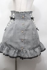 画像1: LIZ LISA / ギンガムスカート  黒ｘ白 S-26-04-30-053-LO-SK-HR-ZS (1)