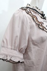 画像5: LIZ LISA / メッセージ刺繍リボンブラウス 0 ピンクベージュ S-26-04-30-007-LO-BL-HR-ZS (5)