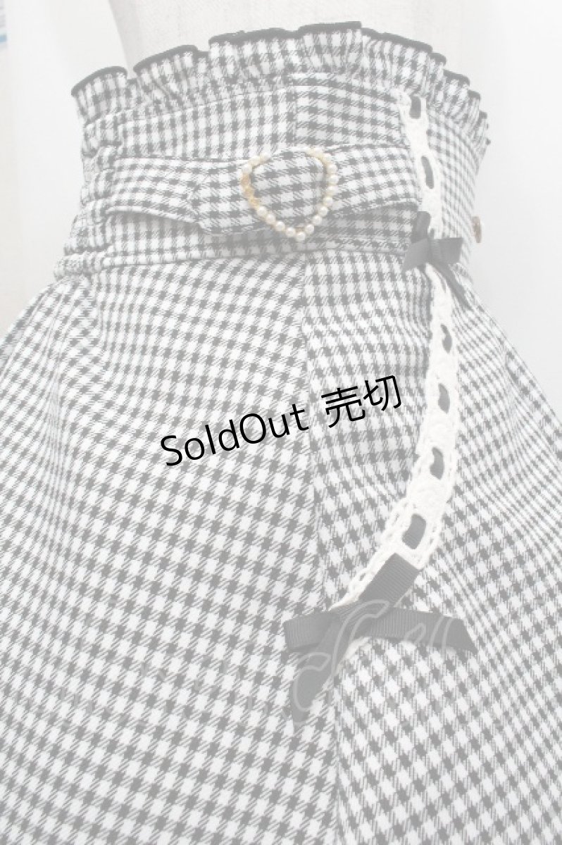 画像4: LIZ LISA / ギンガムスカート  黒ｘ白 S-26-04-30-053-LO-SK-HR-ZS (4)