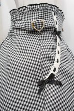 画像4: LIZ LISA / ギンガムスカート  黒ｘ白 S-26-04-30-053-LO-SK-HR-ZS (4)