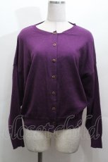 画像1: Jane Marple Dans Le Salon / ニットカーディガン  紫 S-26-04-30-010-JM-TO-AS-ZS (1)