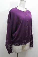 画像2: Jane Marple Dans Le Salon / ニットカーディガン  紫 S-26-04-30-010-JM-TO-AS-ZS (2)